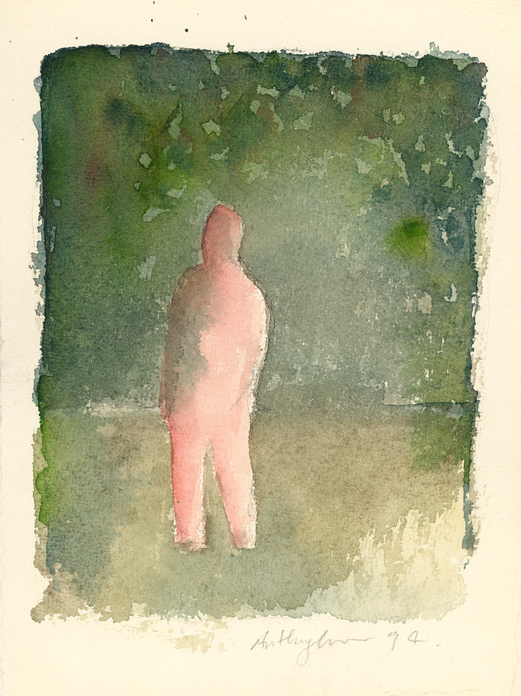 Figure Emerging From The Forest