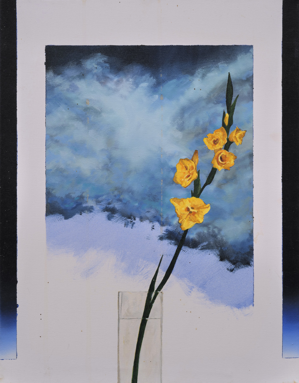 Gladioli Still Life with Sky