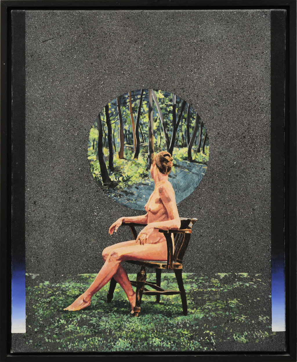 Mythical Beast Sitting On My Chair Looking At A Florentine Forest