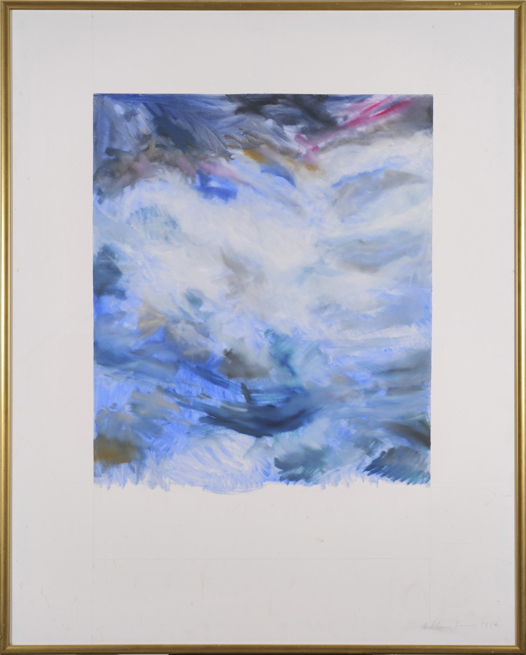 Sky Over The Isle Of Wight With Red Bits