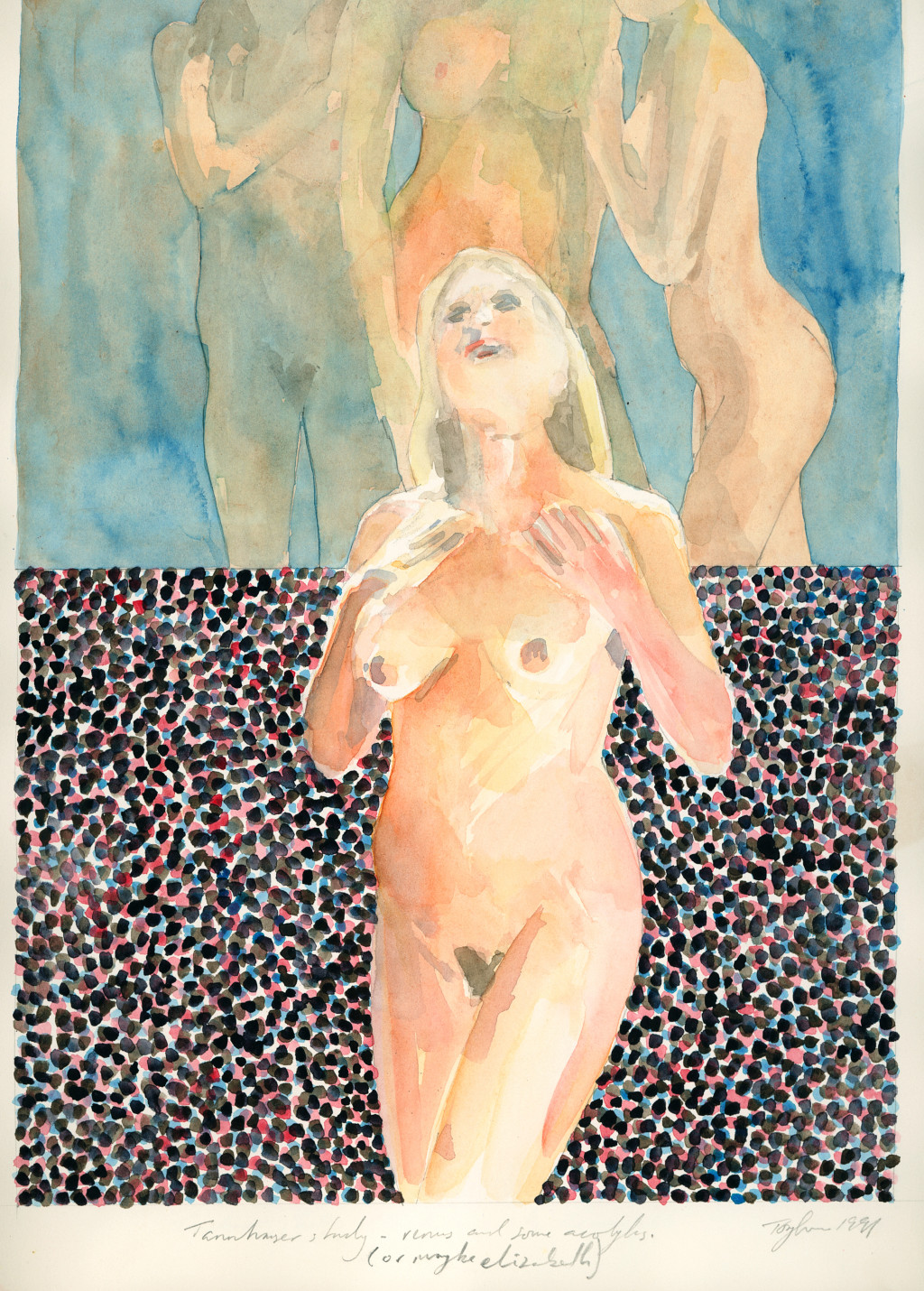 Tannhauser Study - Venus & Some Acolytes (or maybe Elizabeth)